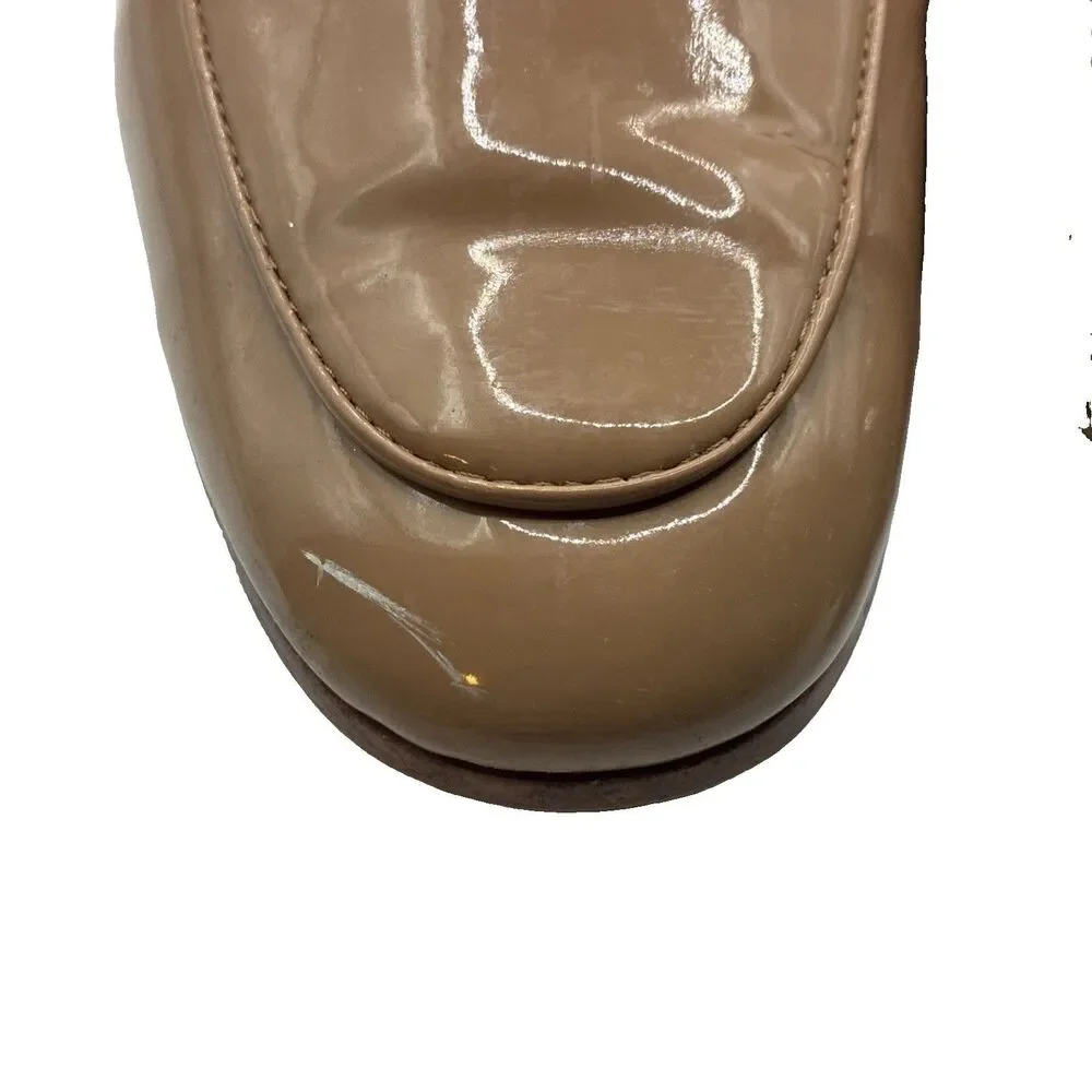 Sam Edelman Women’s Lior Loafers Tan Rosa Blush Patent Leather Size 9